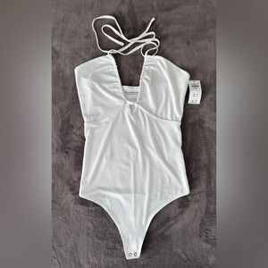 Abercrombie & Fitch Ivory Bodysuit